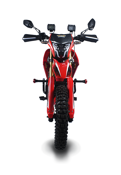 Moto todo terreno CROSSMAX 250 PRO posición frontal