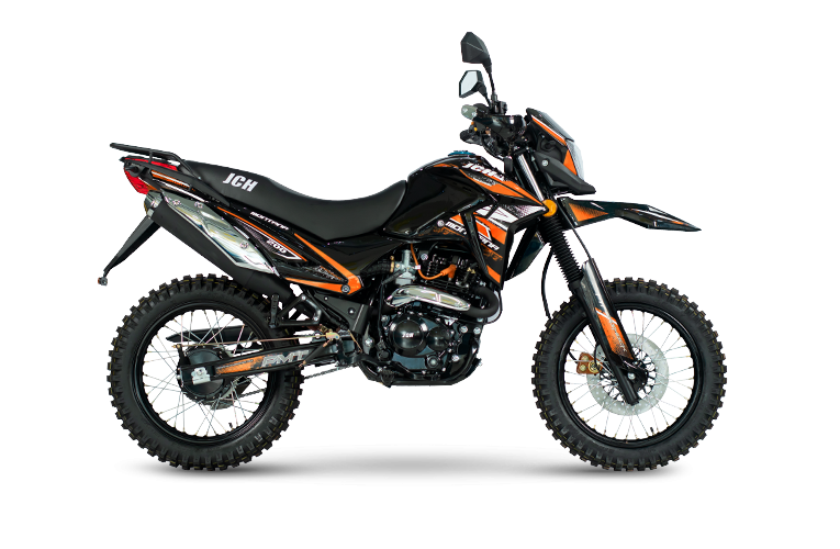 Moto todo terreno MONTANA 200 naranja con negro