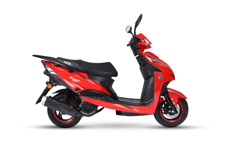 Moto Scooter STYLE 150 de color rojo