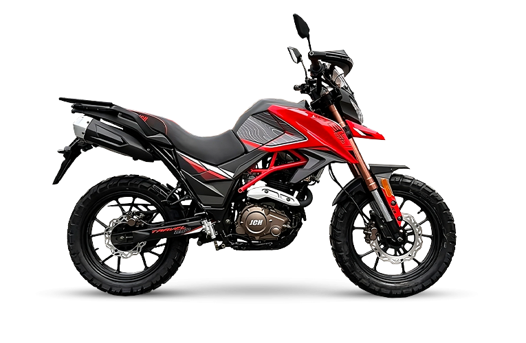 Moto todo terreno TRAVEL 250 de color rojo