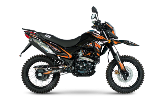 Moto todo terreno MONTANA 200 naranja con negro