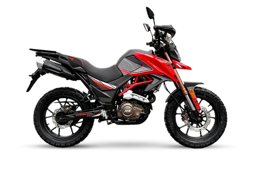 Moto todo terreno TRAVEL 250 de color rojo